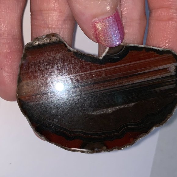 Agate Geode Slice Focal - Picture 3 of 8